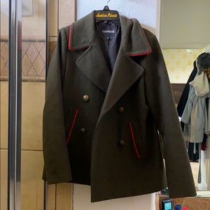 Military style peacoat